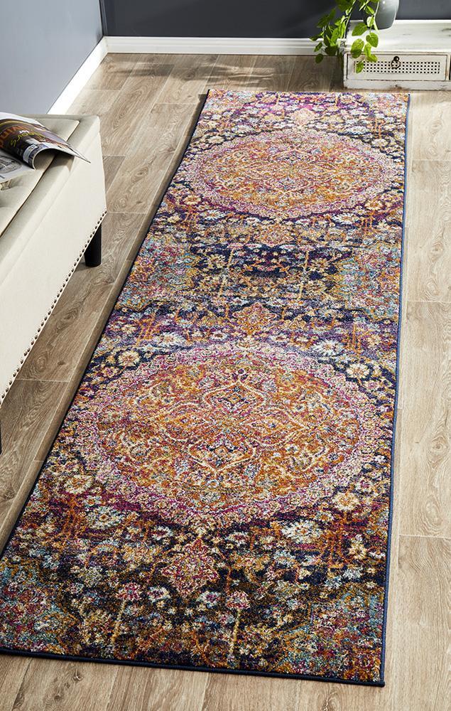 Vault Prado Multi Coloured Runner Rug