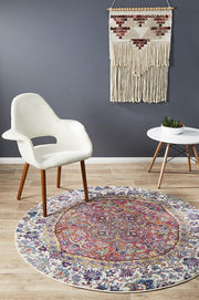 Botanical Prado Rust Round Rug