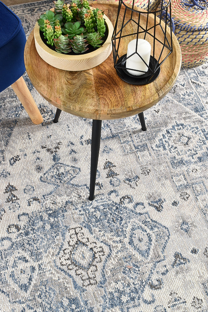 Marrakech Urban Blue Light Grey Rug