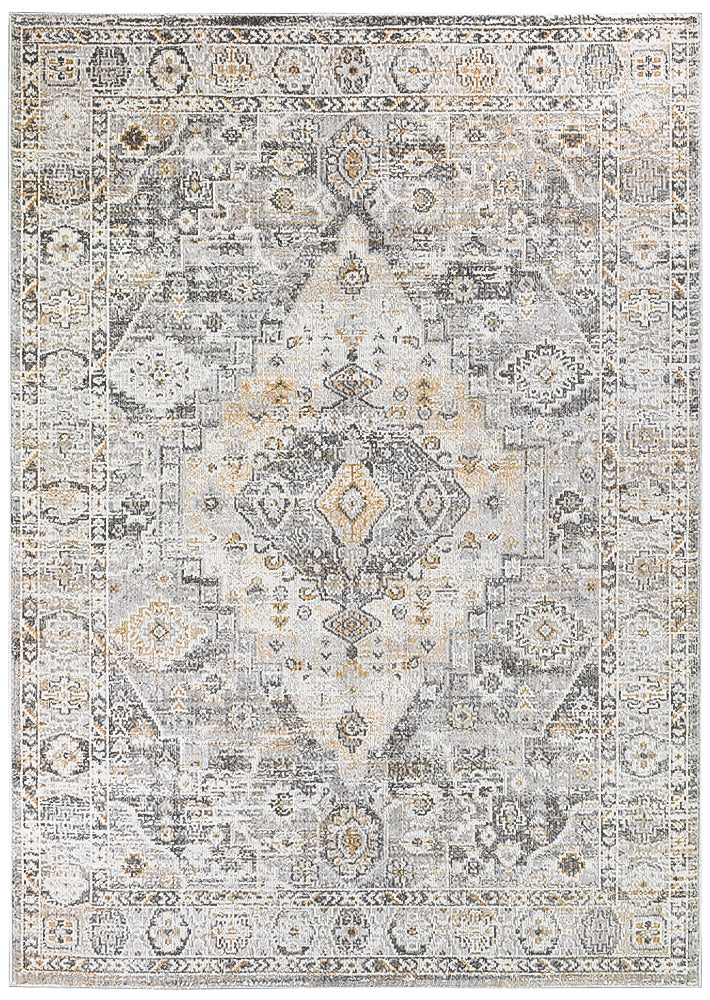 Marrakech Urban Grey Mustard Rug