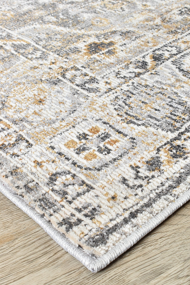 Marrakech Urban Grey Mustard Rug