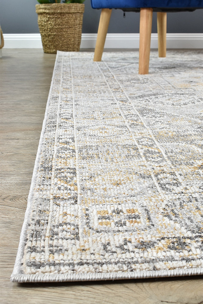 Marrakech Urban Grey Mustard Rug