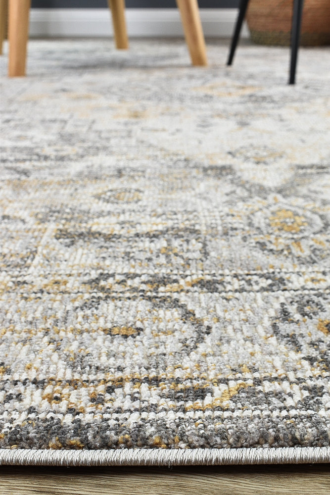 Marrakech Urban Grey Mustard Rug