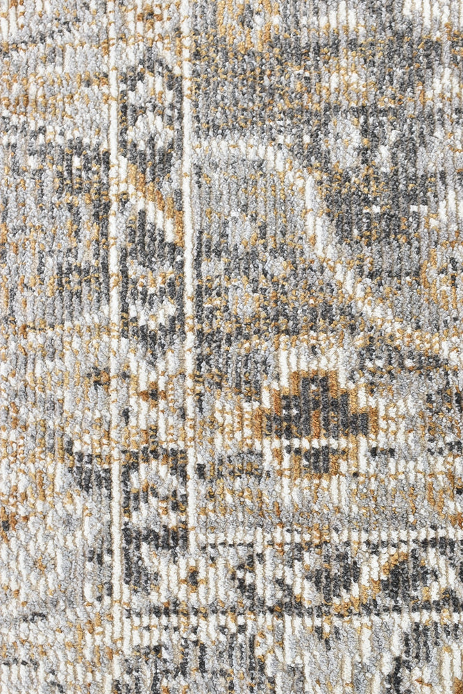 Marrakech Urban Grey Mustard Rug