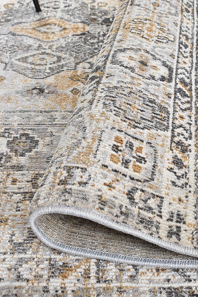 Marrakech Urban Grey Mustard Rug
