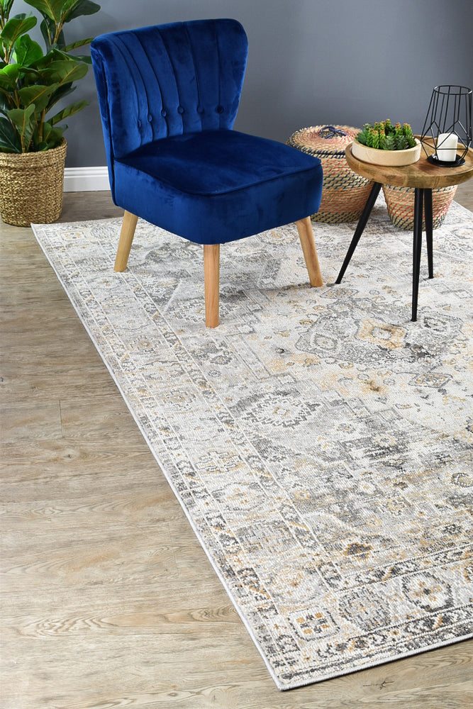 Marrakech Urban Grey Mustard Rug