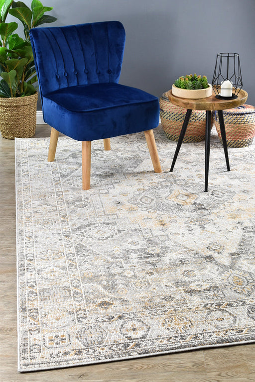 Marrakech Urban Grey Mustard Rug