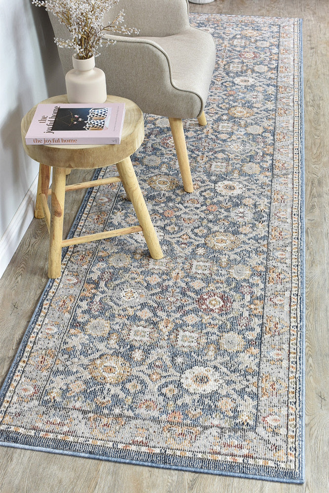 Marrakech Civic Blue Runner Rug