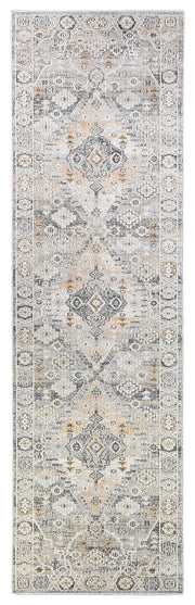 Marrakech Urban Grey Mustard Runner Rug