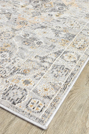 Marrakech Urban Grey Mustard Runner Rug
