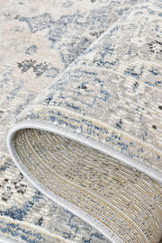 Marrakech Urban Blue Light Grey Runner Rug