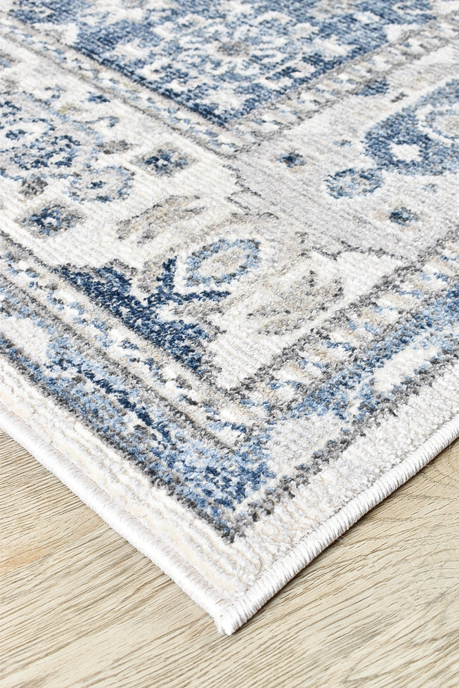 Marrakech Western Cream Blue Rug