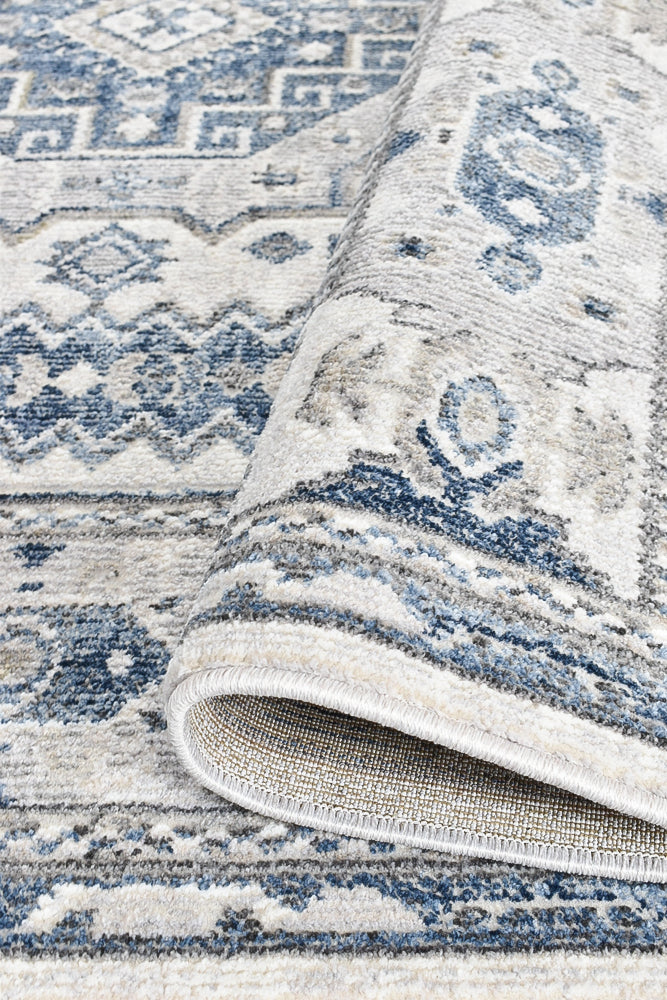 Marrakech Western Cream Blue Rug