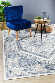 Marrakech Western Cream Blue Rug