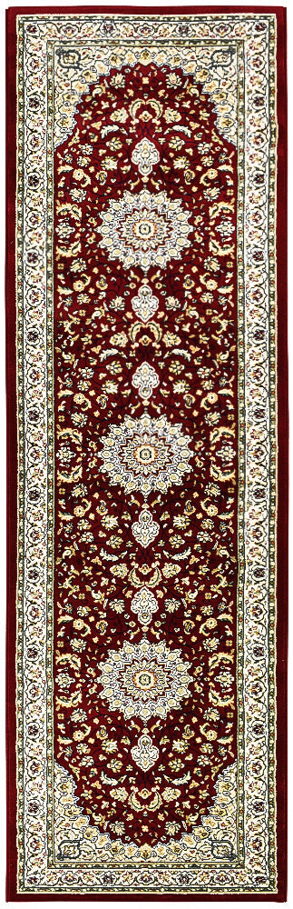 Michelan Medallion Red Runner Rug