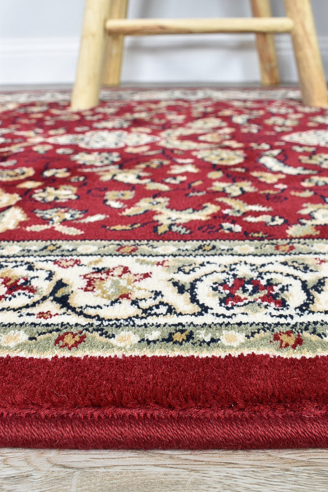Michelan Medallion Red Runner Rug