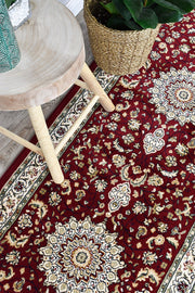 Michelan Medallion Red Runner Rug
