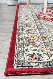 Michelan Medallion Red Rug