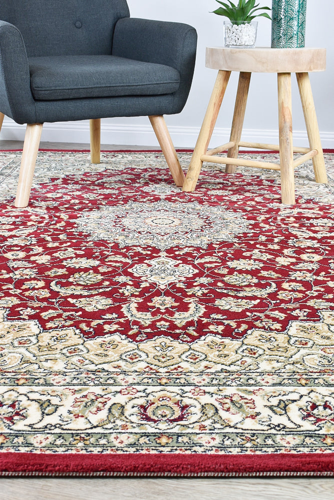 Michelan Medallion Red Rug