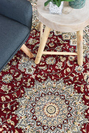Michelan Medallion Red Rug
