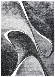 Pompon Brim Grey White Rug