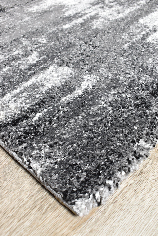 Pompon Crest Grey Rug