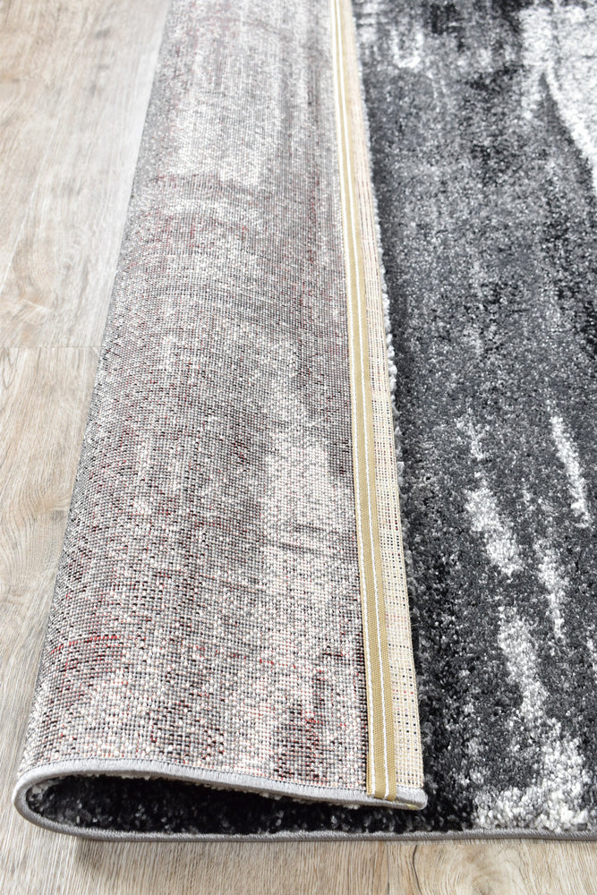 Pompon Crest Grey Rug