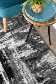 Pompon Crest Grey Runner Rug