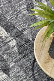 Pompon Peak Grey Red Rug