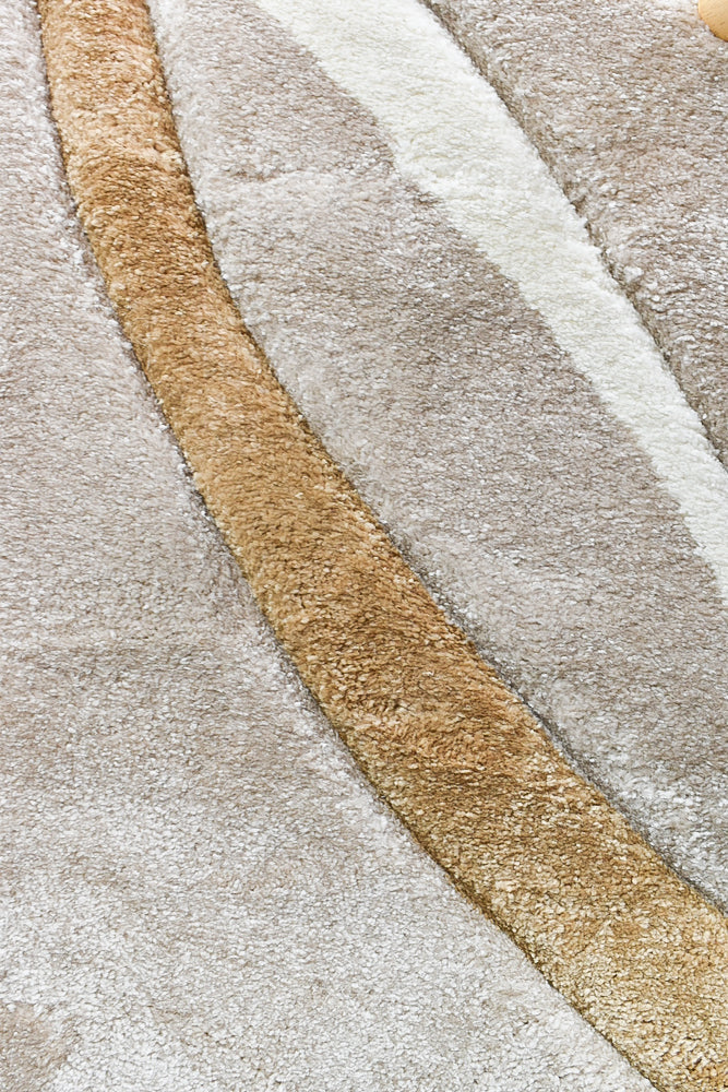 Pompon Fluff Beige Rug