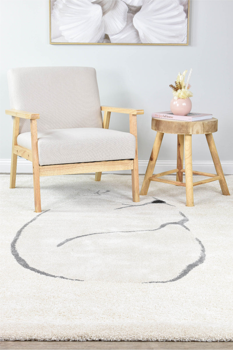 Nima Polar Bear Snow Rug