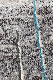 Medieval Primitive Grey Turquoise Rug