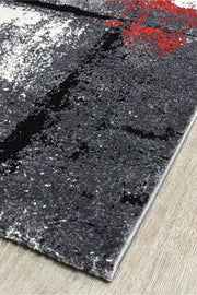 Medieval Gothic Grey Red Rug