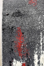 Medieval Gothic Grey Red Rug