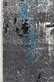 Medieval Gothic Grey Turquoise Rug