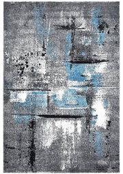 Medieval Gothic Grey Turquoise Rug