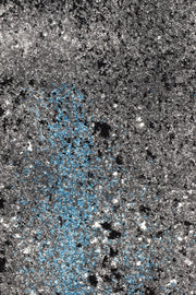 Medieval Gothic Grey Turquoise Rug