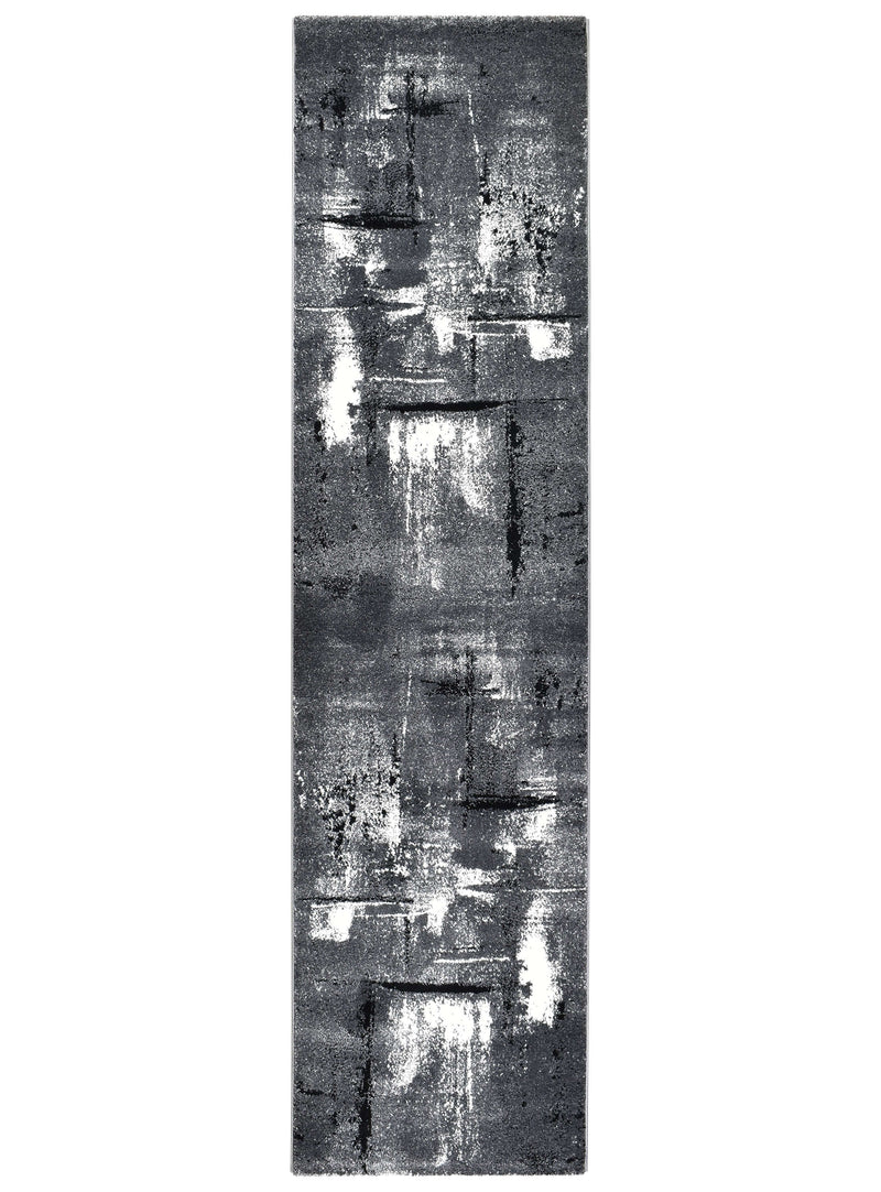 Medieval Gothic Light Grey Dark Grey Rug