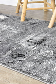 Medieval Gothic Light Grey Dark Grey Rug