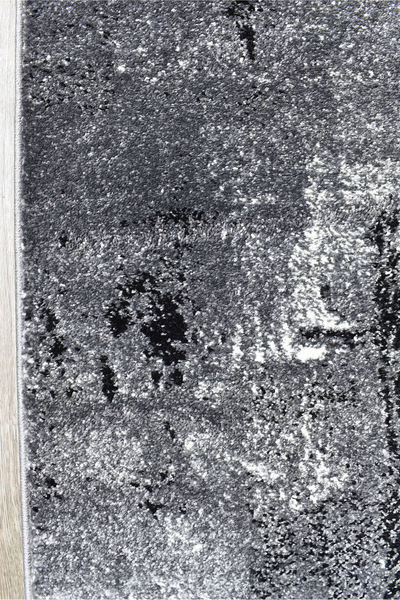 Medieval Gothic Light Grey Dark Grey Rug