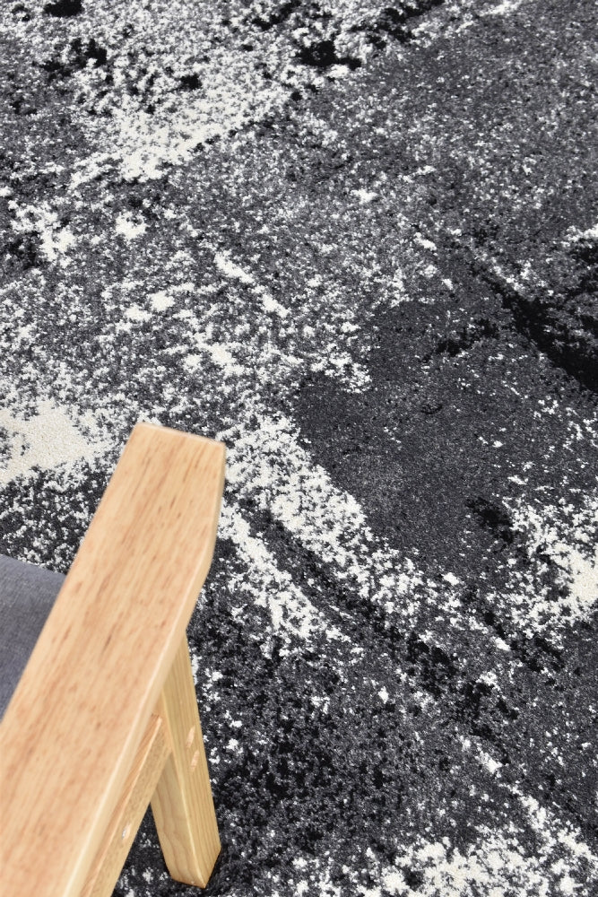 Medieval Gothic Light Grey Dark Grey Rug