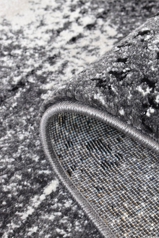 Medieval Gothic Light Grey Dark Grey Rug