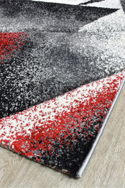 Medieval Archaic Grey Red Rug