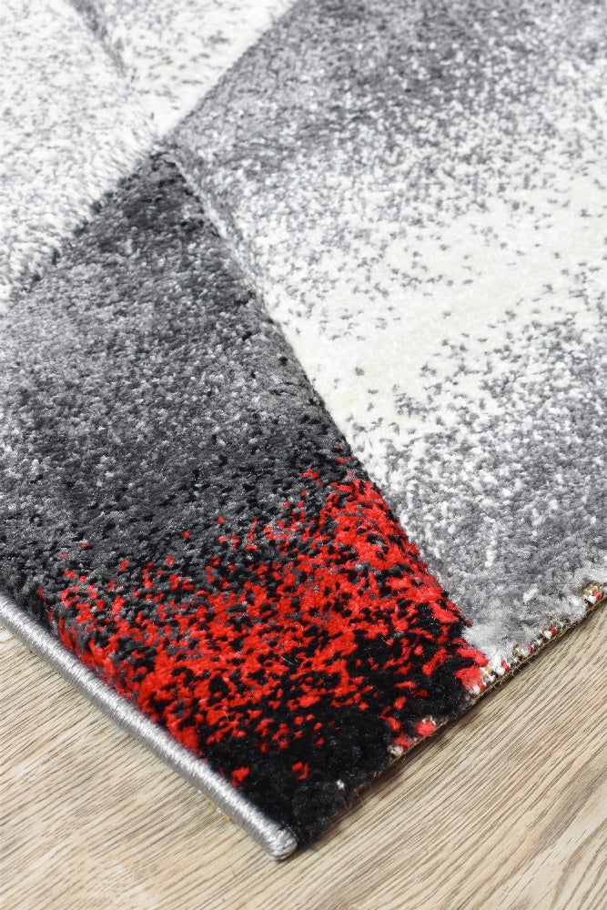 Medieval Red Rug Medieval Archaic Grey Red Rug — SydneyRugsOnline