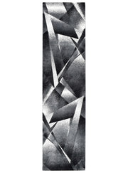 Medieval Archaic Light Grey Dark Grey Rug