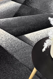 Medieval Archaic Light Grey Dark Grey Rug