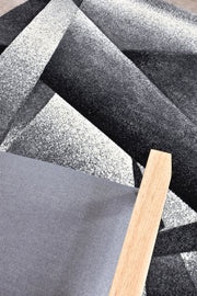 Medieval Archaic Light Grey Dark Grey Rug