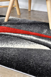 Medieval Antique Grey Red Rug