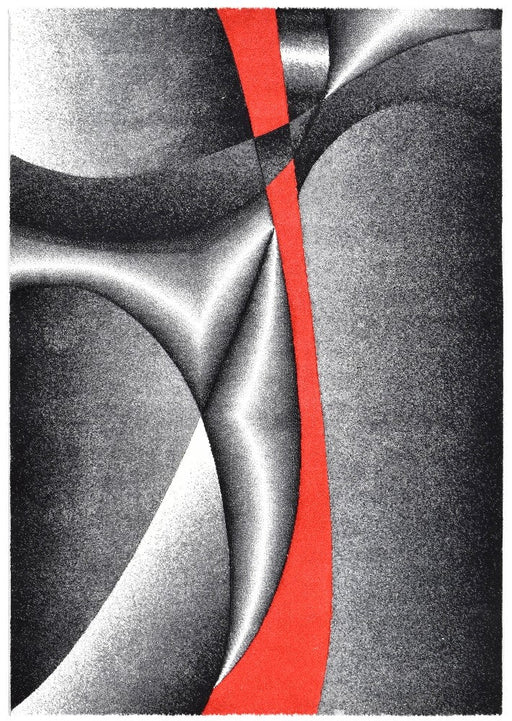 Medieval Antique Grey Red Rug