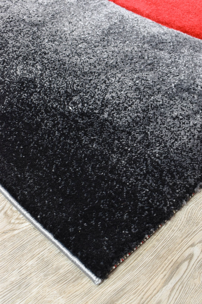 Medieval Antique Grey Red Rug